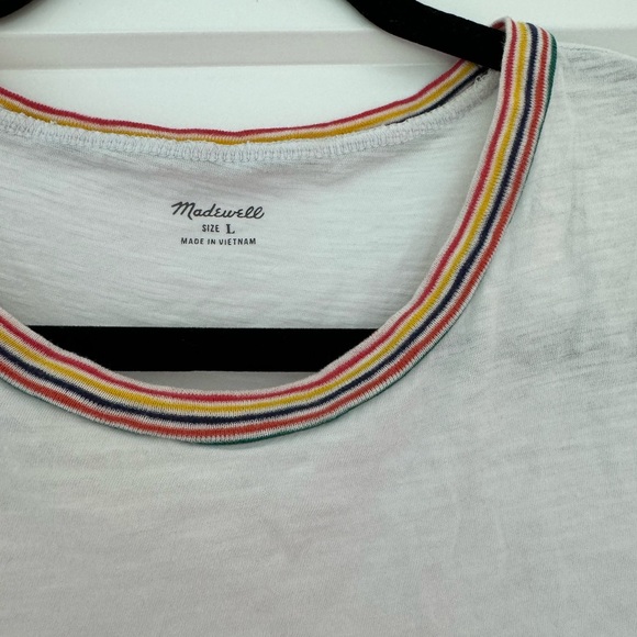 WHITE MADEWELL SHORT SLEEVE TSHIRT SIZE L - Picture 4 of 4